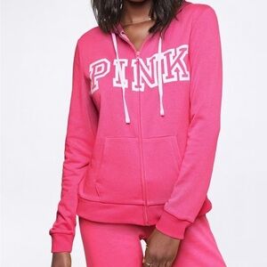 PINK Victoria's Secret Vibrant Zip-Up Hoodie